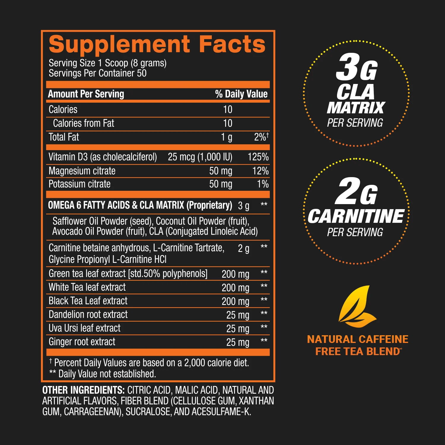 CLA + Carnitine Shredded™ - Weight Loss and Natural Energy - Image 3